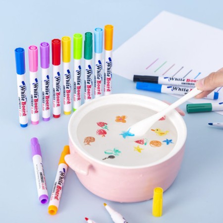 Floating Pen 12pcs Magical Water Painting Pen with Spoon