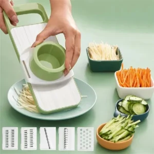 5 In 1 Multifunction Magic Rotate Vegetable Cutter – Effortless Vegetable Preparation – Kitchen Essential