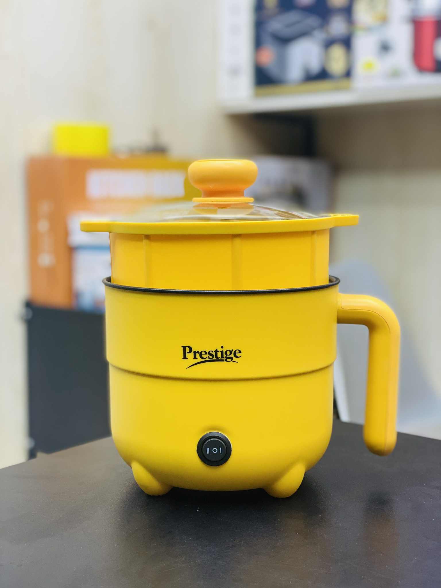 Prestige 2 ltr cooking pot - yellow